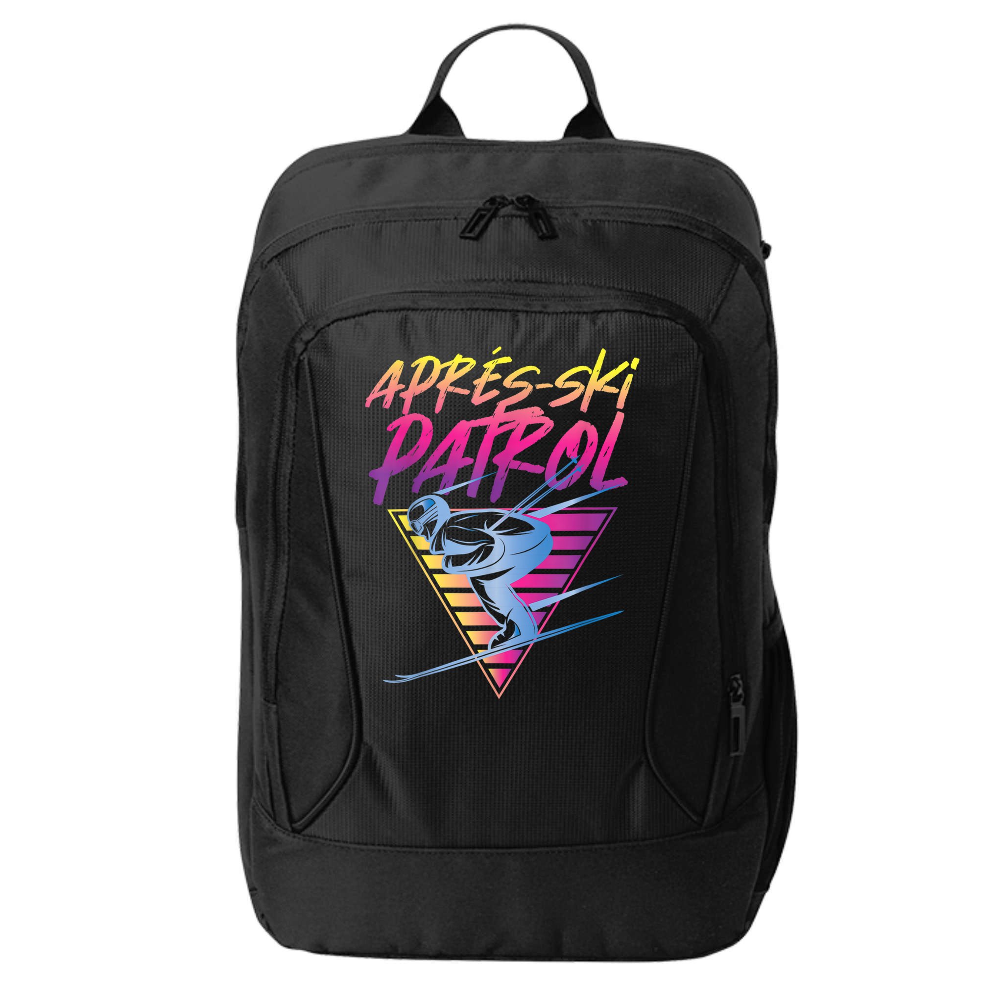 Retro Vintage 80s Apres Ski Patrol City Backpack