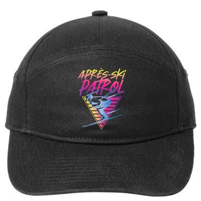 Retro Vintage 80s Apres Ski Patrol 7-Panel Snapback Hat