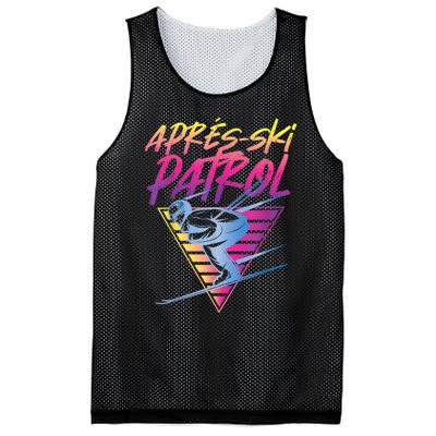 Retro Vintage 80s Apres Ski Patrol Mesh Reversible Basketball Jersey Tank