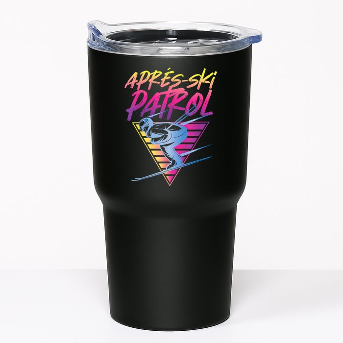 Retro Vintage 80s Apres Ski Patrol Tumbler