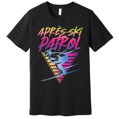 Retro Vintage 80s Apres Ski Patrol Premium T-Shirt