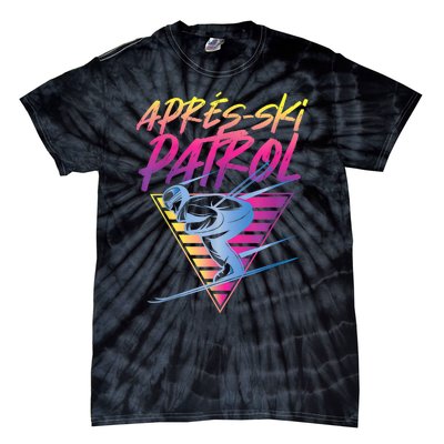 Retro Vintage 80s Apres Ski Patrol Tie-Dye T-Shirt