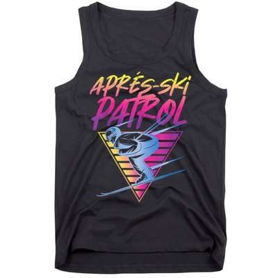 Retro Vintage 80s Apres Ski Patrol Tank Top