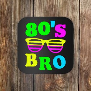 Retro Vibes 80s Bro Party Nostalgia Coaster