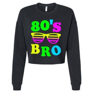 Retro Vibes 80s Bro Party Nostalgia Cropped Pullover Crew