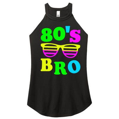 Retro Vibes 80s Bro Party Nostalgia Women's Perfect Tri Rocker Tank