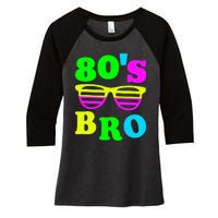 Retro Vibes 80s Bro Party Nostalgia Women's Tri-Blend 3/4-Sleeve Raglan Shirt