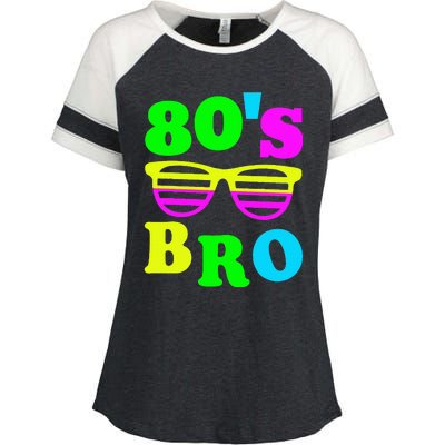 Retro Vibes 80s Bro Party Nostalgia Enza Ladies Jersey Colorblock Tee