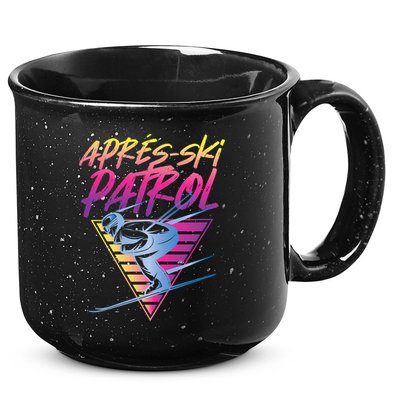 Retro Vintage 80s Apres Ski Patrol 15oz Campfire Ceramic Mug