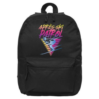 Retro Vintage 80s Apres Ski Patrol 16 in Basic Backpack