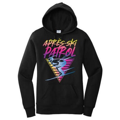 Retro Vintage 80s Apres Ski Patrol Women's Pullover Hoodie