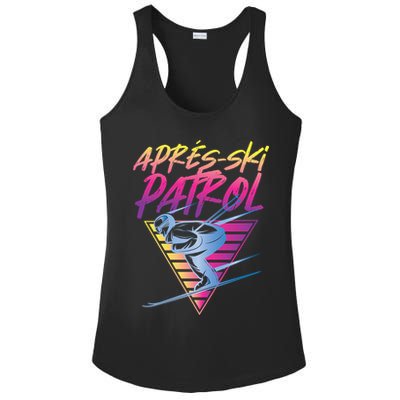 Retro Vintage 80s Apres Ski Patrol Ladies PosiCharge Competitor Racerback Tank
