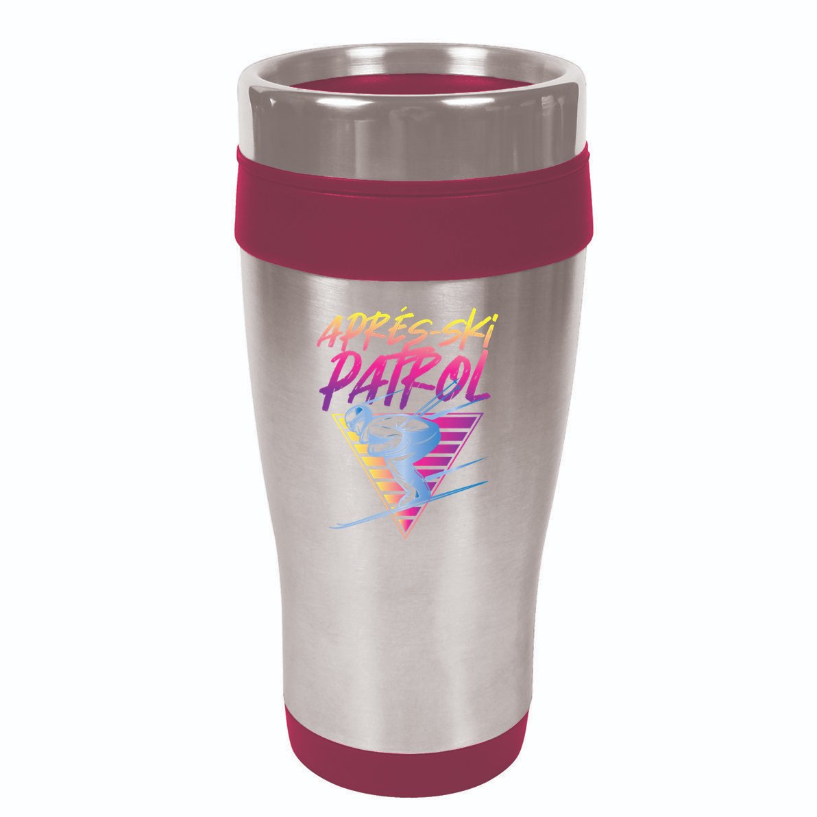 Retro Vintage 80s Apres Ski Patrol 16oz Travel Tumbler