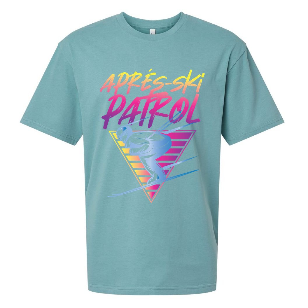 Retro Vintage 80s Apres Ski Patrol Sueded Cloud Jersey T-Shirt