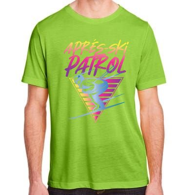 Retro Vintage 80s Apres Ski Patrol Funny Gift Adult ChromaSoft Performance T-Shirt