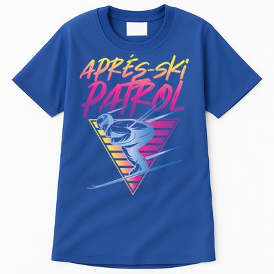 Retro Vintage 80s Apres Ski Patrol Funny Gift Tall T-Shirt