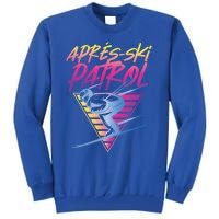 Retro Vintage 80s Apres Ski Patrol Funny Gift Tall Sweatshirt