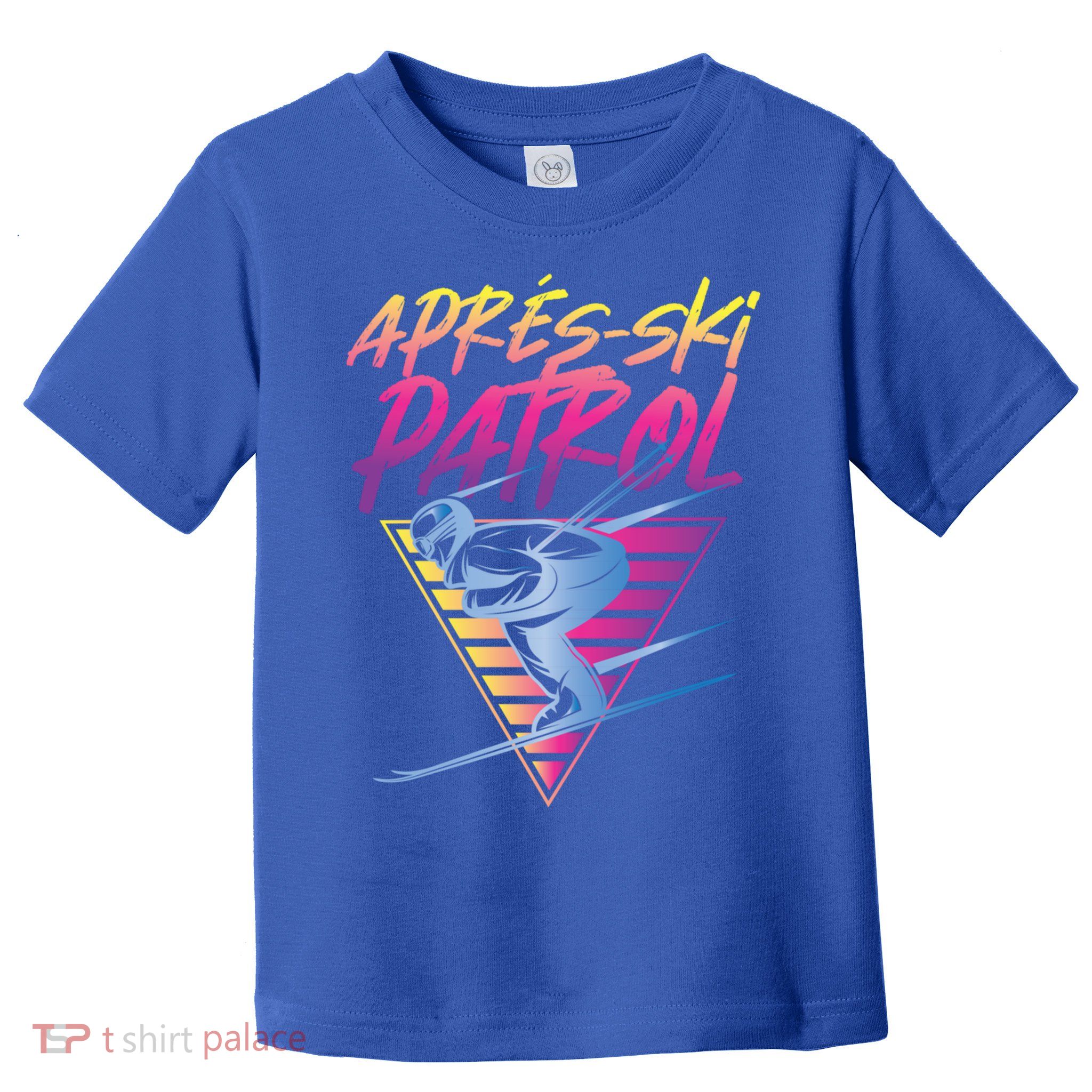 Retro Vintage 80s Apres Ski Patrol Funny Gift Toddler T-Shirt