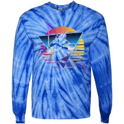 Retro Vintage 80s Ski Great Gift Tie-Dye Long Sleeve Shirt