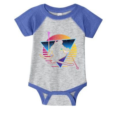 Retro Vintage 80s Ski Great Gift Infant Baby Jersey Bodysuit