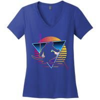 Retro Vintage 80s Ski Great Gift Women's V-Neck T-Shirt