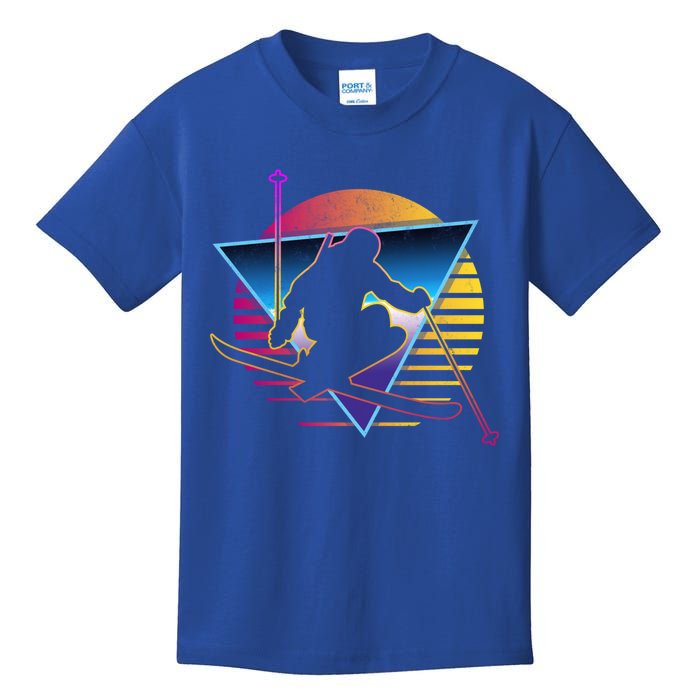 Retro Vintage 80s Ski Great Gift Kids T-Shirt