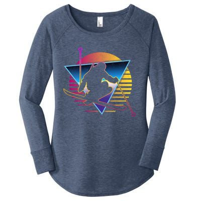 Retro Vintage 80s Ski Great Gift Women's Perfect Tri Tunic Long Sleeve Shirt