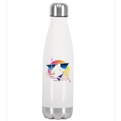 Retro Vintage 80s Ski Great Gift Stainless Steel Insulated Water Bottle