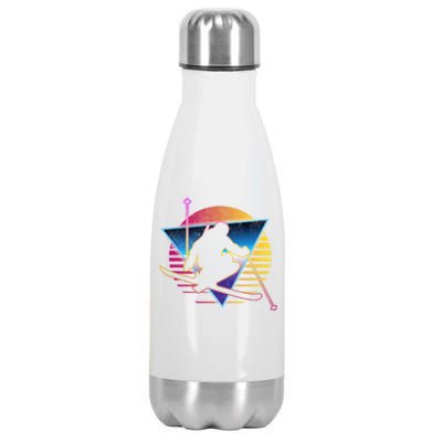 Retro Vintage 80s Ski Great Gift Stainless Steel Insulated Water Bottle