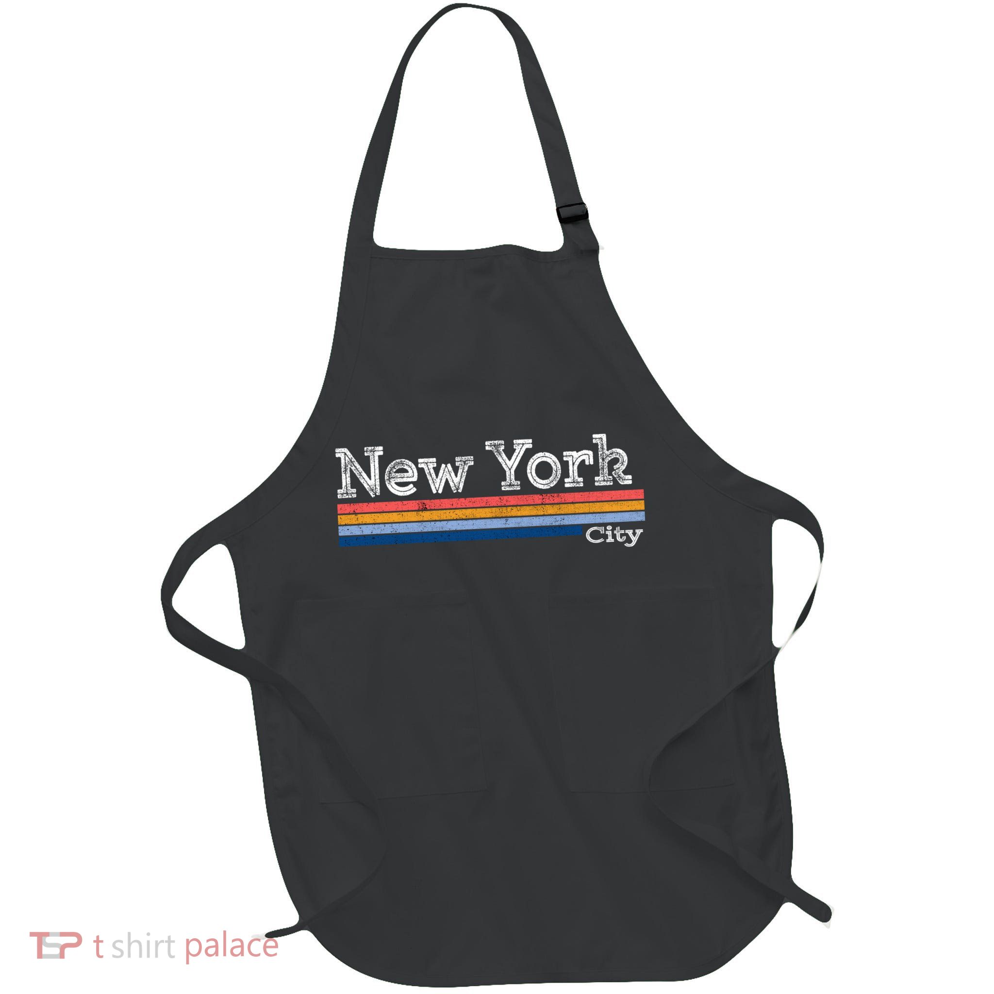 Retro Vintage 80s Style New York City Logo Apron