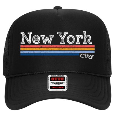 Retro Vintage 80s Style New York City Logo Trucker Hat