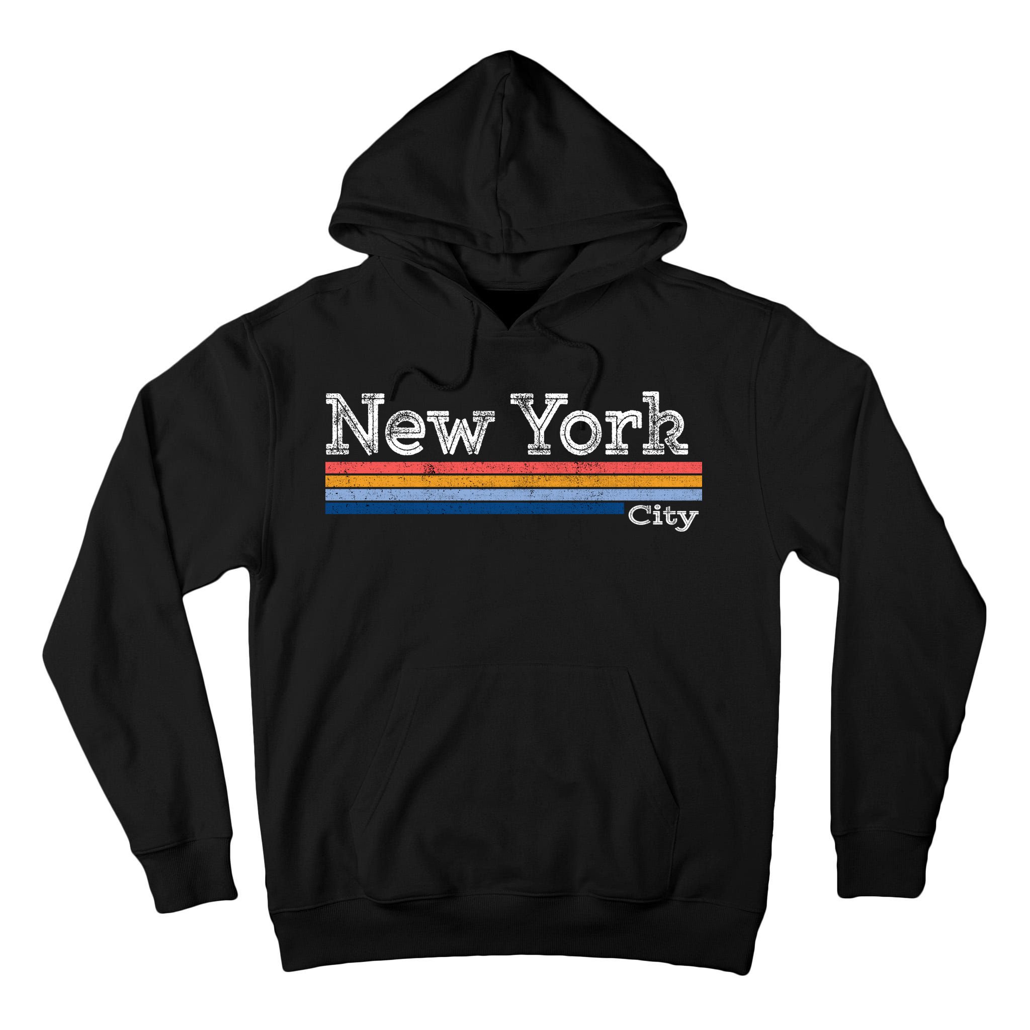 Retro Vintage 80s Style New York City Logo Tall Hoodie