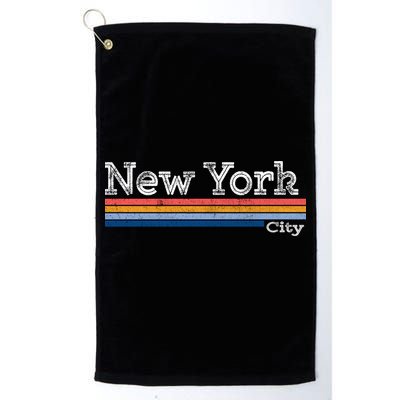 Retro Vintage 80s Style New York City Logo Golf Towel
