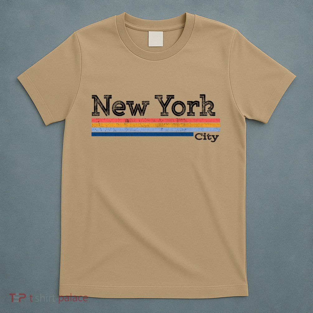 Retro Vintage 80s Style New York City Logo T-Shirt