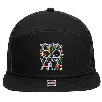 Retro Vintage 8647 Anti Trump President 7 Panel Mesh Trucker Snapback Hat