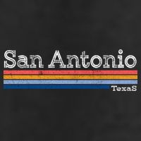 Retro Vintage 80s Style San Antonio Texas Logo Garment-Dyed Heavyweight T-Shirt