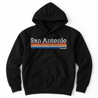 Retro Vintage 80s Style San Antonio Texas Logo Hoodie