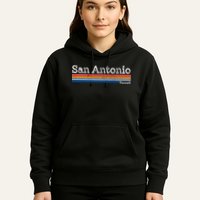 Retro Vintage 80s Style San Antonio Texas Logo Hoodie