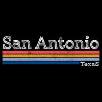 Retro Vintage 80s Style San Antonio Texas Logo Baby Bodysuit