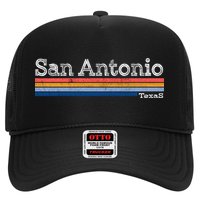 Retro Vintage 80s Style San Antonio Texas Logo Trucker Hat