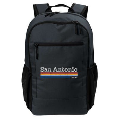 Retro Vintage 80s Style San Antonio Texas Logo Daily Commute Backpack