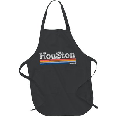 Retro Vintage 80s Style Houston Texas Logo Apron