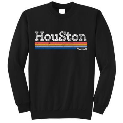Retro Vintage 80s Style Houston Texas Logo Sweatshirt