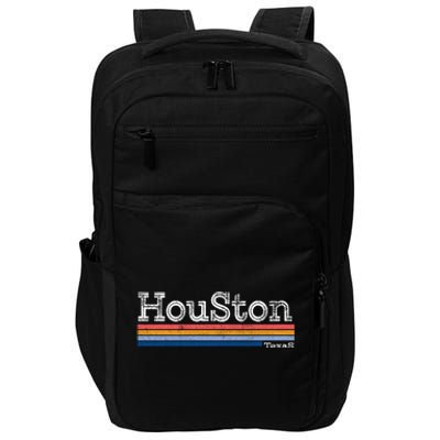 Retro Vintage 80s Style Houston Texas Logo Impact Tech Backpack