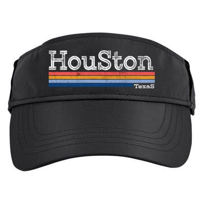 Retro Vintage 80s Style Houston Texas Logo Adult Drive Performance Visor