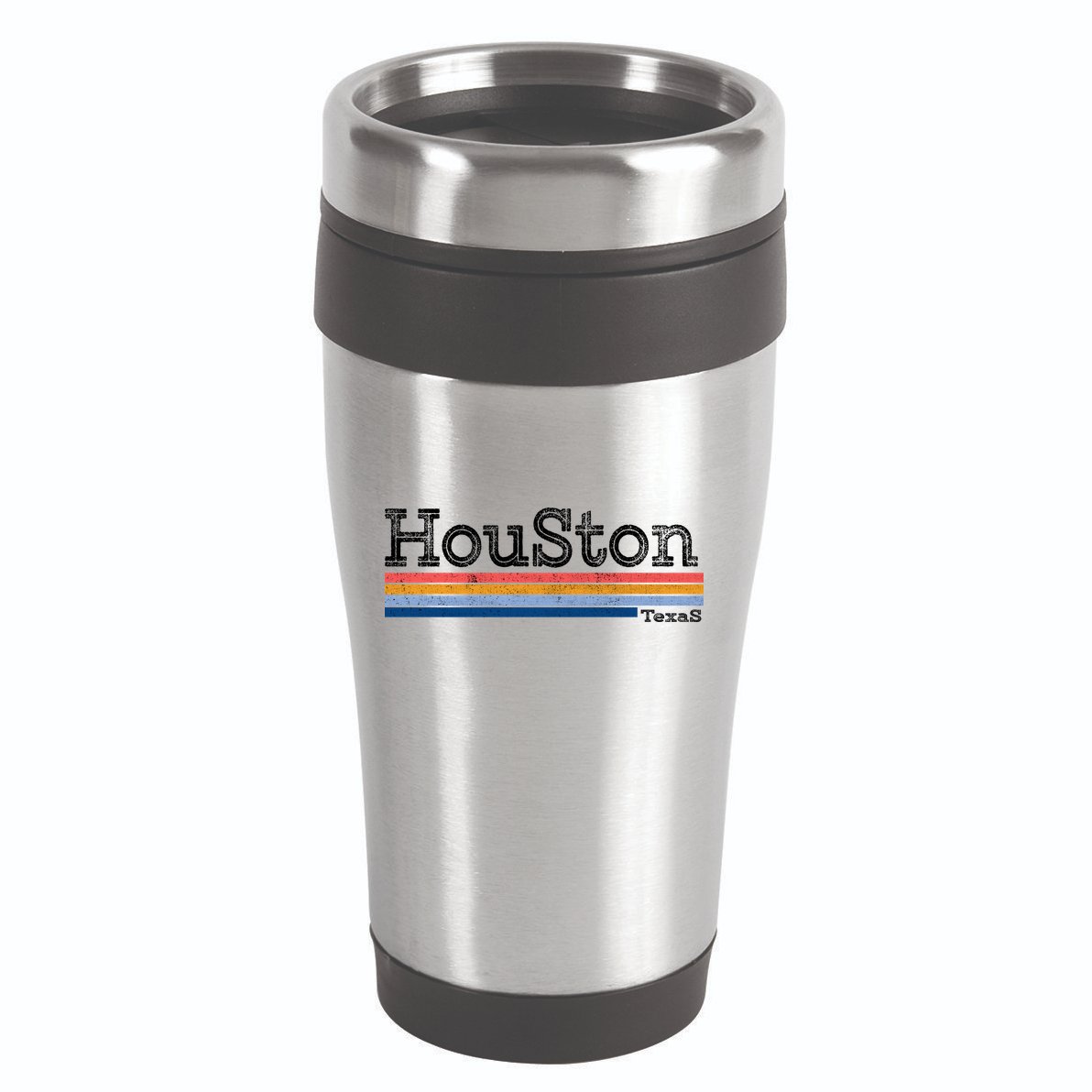 Retro Vintage 80s Style Houston Texas Logo 16oz Travel Tumbler