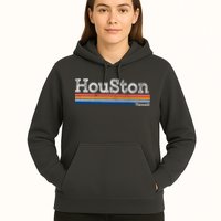 Retro Vintage 80s Style Houston Texas Logo Hoodie