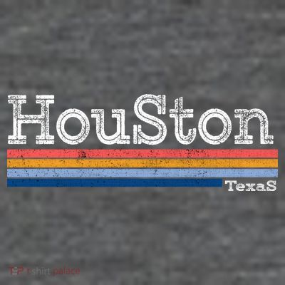 Retro Vintage 80s Style Houston Texas Logo T-Shirt