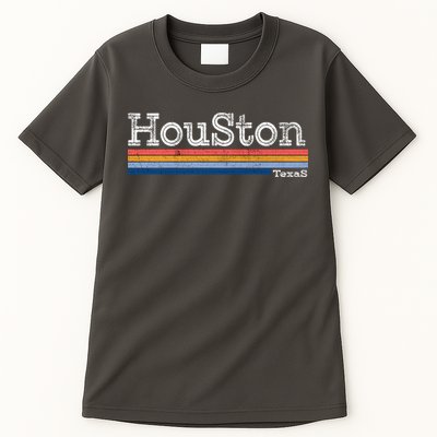 Retro Vintage 80s Style Houston Texas Logo Tall T-Shirt