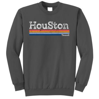 Retro Vintage 80s Style Houston Texas Logo Tall Sweatshirt